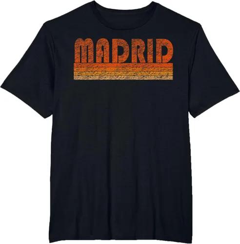 Vista 73 de clásico Retro Madrid playera, hombre 3XL, Asphalt Negro