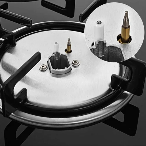 Vista 5 de Placa de cocina de gas de 4 quemadores, placa de gas de acero inoxidable empotrada de 23 pulgadas para gas natural con kit de conversión