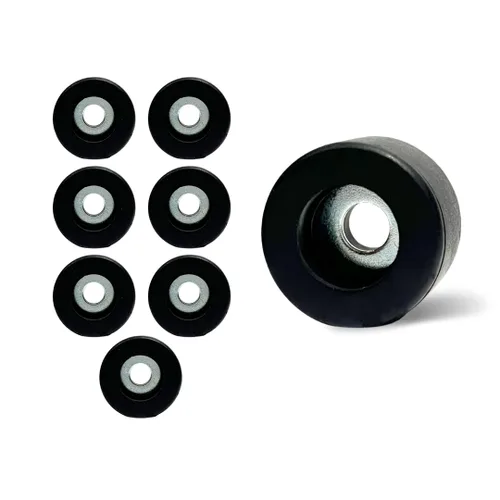 Vista 5 de Paquete de 4 pies de parachoques con arandelas de acero inoxidable, 1 pulgada, pies de parachoques impermeables de aislamiento/antivibración