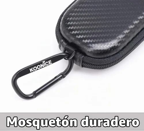 Vista 8 de Funda rígida compatible con Apple Magic Mouse (1, 2 y 3 generaciones), incluye mosquetón (negro)