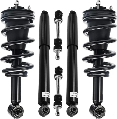 Vista 72 de Detroit Axle - Kit de puntales delanteros de 6 piezas para Ford Escape 2014-2019, 2 puntales y muelles helicoidales, 2 enlaces de barra