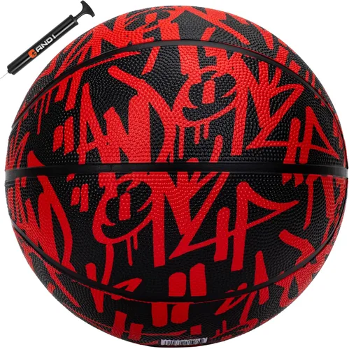 Vista 20 de AND1 Fantom Graffiti - Baloncesto de goma para uso en interiores y exteriores, construcción de canal profundo y durabilidad