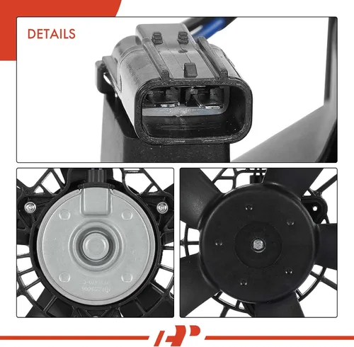 Vista 7 de A-Premium Conjunto de ventilador de refrigeración del radiador del motor izquierdo compatible con modelos seleccionados Honda y Acura - Accord