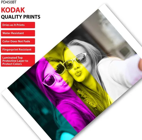 Vista 9 de Kodak Dock Premium - Impresora fotográfica instantánea portátil para fotos de 4x6 pulgadas, fotos en color, tecnología 4 Pass y proceso