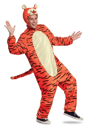 Vista 6 de Disfraz Deluxe de Tigger de Winnie the Pooh para Adultos Multicolor