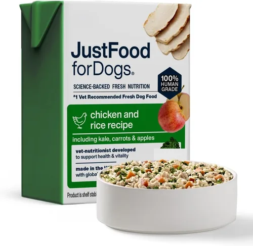 Vista 13 de JustFoodForDogs Pantry Fresh - Alimento húmedo para perros, comida completa o comida para perros, receta de comida para perros de cordero y arroz