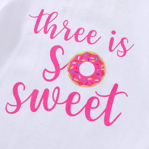 Vista 28 de Conjunto de ropa de cumpleaños para bebé niña pequeña, camiseta de manga larga, pantalones de campana, diadema