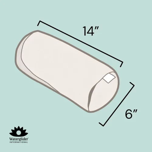 Vista 2 de Alforfón de cuello de trigo sarraceno, rollo cervical para dormir, ideal para usar como almohada corporal o en tu práctica de yoga (negro)