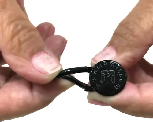 Vista 3 de Paquete de 5 extensores de pantalones con botones flexibles Añade 1 a 2 pulgadas súper resistente con un poco de elasticidad negro