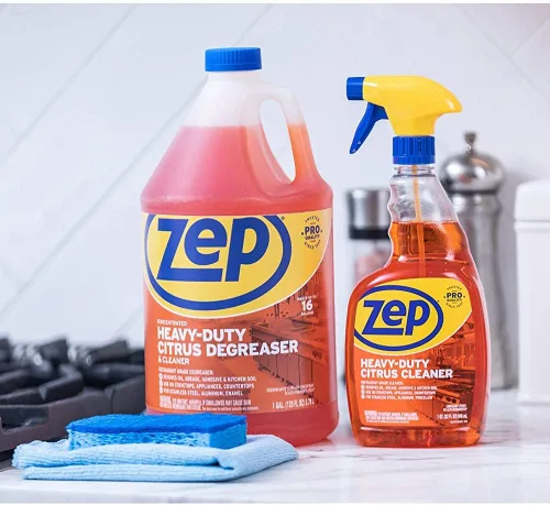 Vista 3 de Zep ZUCIT24 - Desengrasante y limpiador de cítricos de alta resistencia, 24 onzas (caja de 1), elimina aceite, grasa, adhesivo y tierra de cocina