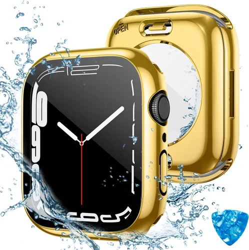 Vista 9 de Tensea - Funda protectora de pantalla impermeable para Apple Watch (2 en 1) para Apple Watch Serie SE 6, 5, 4, accesorios de 40 mm, iWatch protector