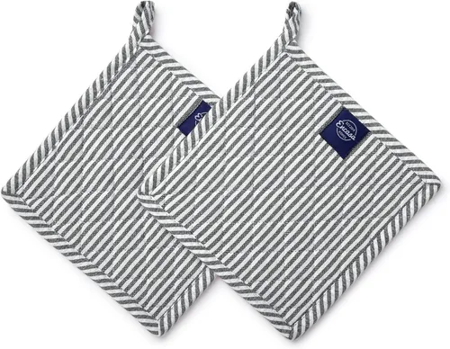 Vista 16 de Encasa XO Soportes para ollas, almohadillas acolchadas para cocina, 8 x 8 Azul escocés