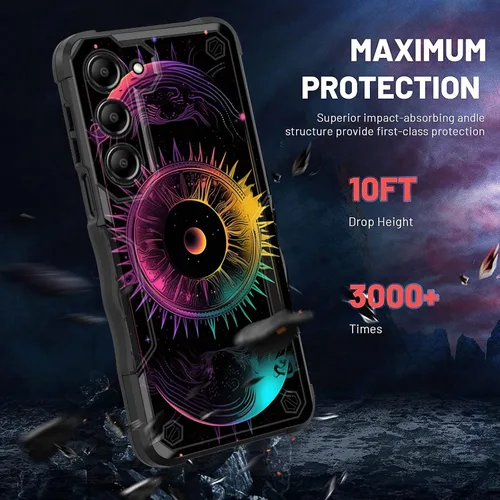 Vista 447 de Funda para Galaxy A14 5G, [Doble Capa][Protección contra Caídas de Grado Militar de 10 Pies] [Antideslizante] Funda Resistente a Prueba de Golpes
