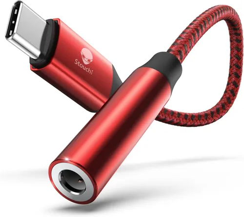 Vista 16 de Stouchi Adaptador USB C a 3,5 mm hembra, cable de conector de audio para auriculares tipo C Hi-Fi para iPhone 17/16/15, Pixel 9/8/7/6, iPad, Samsung