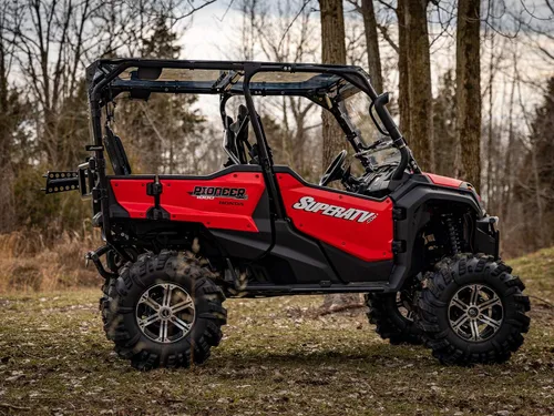 Vista 5 de SuperATV Kit de elevación resistente de 6" para Honda Pioneer 1000/1000-5 (2016-2021) - Negro - Kit completo con nuevos ejes Rhino 2.0, bola