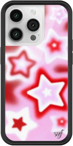 Vista 55 de Wildflower Carcasas – Compatible con iPhone 14 Pro Protector negro parachoques, certificado de prueba de caída de 6.5 pies, propiedad de mujeres