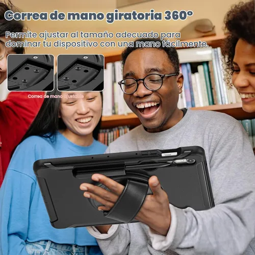 Vista 4 de Junfire Funda para Galaxy Tab S10 Lite/S10 FE/S9 FE 10.9 pulgadas, color Negro