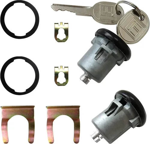 Vista 7 de 1 par de cilindros de bloqueo de puerta de repuesto con llaves para Chevrolet Corvette 1960-1982