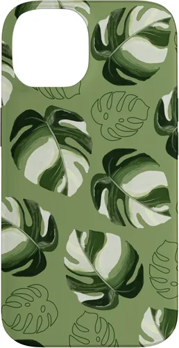 Vista 4 de Monstera Deliciosa Leaves Plant Leaf Botanical Nature Case for iPhone 16