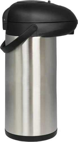 Vista 3 de MegaChef Tapa de bomba de cuerpo de vacío de acero inoxidable de 5 cuartos de galón