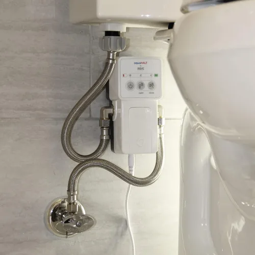Vista 3 de Detector de fugas de inodoro de agua inteligente para el hogar y válvula de apagado automático, herramienta de apagado de alarma con sensor de agua