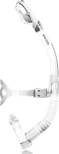 Vista 9 de WACOOL Training Headstrap Support Dry Top Snorkel Tube Comfortable Mouthpiece One-Way Purge Valve for Pool Open Water Scuba Lap Swimming Swimmer