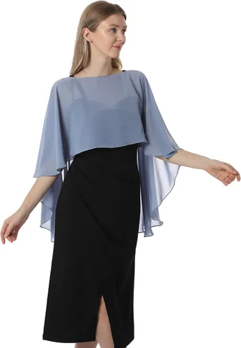 Vista 2 de Capelets para mujer, chales de gasa y envolturas para vestido de noche, capas de boda