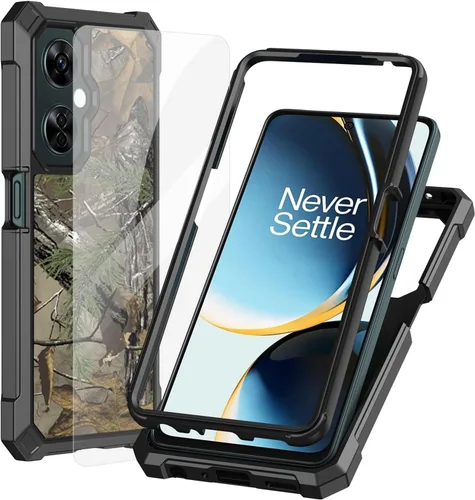 Vista 12 de Ailiber Funda para teléfono OnePlus Nord N30, One Plus N30 5G con protector de pantalla de vidrio templado, protección de estructura de 2 capas