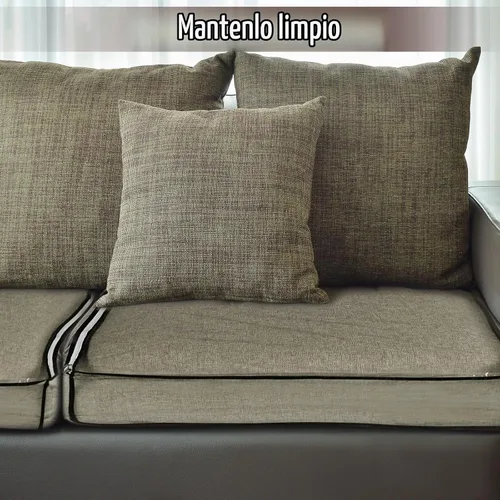 Vista 6 de Geetery Fundas de Cojín de Asiento de Sofá de Plástico PVC Impermeables Fundas de Sofá Muebles Funda de Asiento de Sofá para Proteger Contra