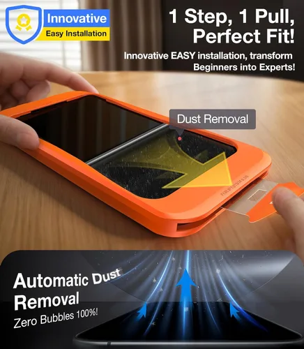 Vista 6 de UltraGlass UNBREAK TOP 9H+ Vidrio para iPhone 16e Protector de Pantalla (12FT Grado Militar A prueba de roturas) Protector de Pantalla 16e Vidrio