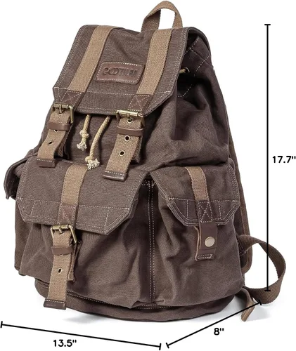Vista 46 de Gootium 21101 - Mochila de lona gruesa de alta densidad