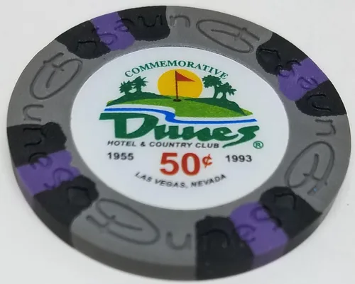 Vista 2 de Fichas de póquer - (25) 50¢ Dunas conmemorativas 0.32 oz compuesto de arcilla