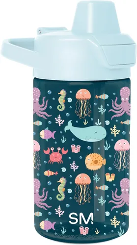 Vista 49 de Simple Modern Marvel Spiderman - Botella de agua Summit de plástico Tritan para niños, taza sin BPA de 12 onzas con tapa cubierta con popote a