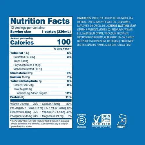 Vista 3 de Ripple Leche no láctea de 8 onzas, chocolate (paquete de 12) y Ripple 8oz leche no láctea, vainilla (paquete de 12) y Ripple 8oz leche no láctea