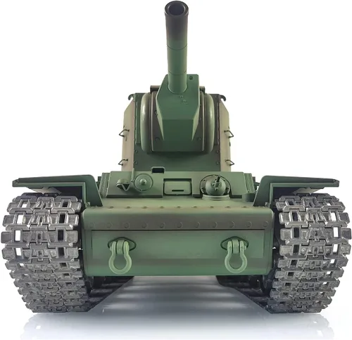 Vista 6 de Actualizado Ver 1/16 Soviético Kv-2 Tk7.0 Rc Tanque Gigante Henglong 3949 360° Torreta Ir Bb Airsoft Barril Recoil Efecto Humo