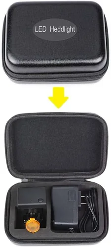 Vista 6 de Cabeza 5W para gafas con clip óptico tipo + caja de almacenamiento (5W)