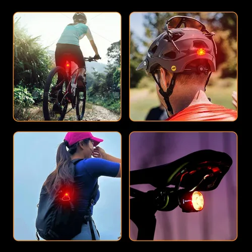 Vista 8 de Bike Rear Light Rechargeable Taillight: Semaho Safety Bicycle Tail Lights for Night Riding