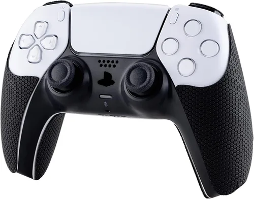 Vista 5 de eXtremeRate PlayVital Anti-Skid Sweat-Absorbent Controller Grip for PS5, Professional Textured Soft Rubber Pads Handle Grips for PS5 Controller with