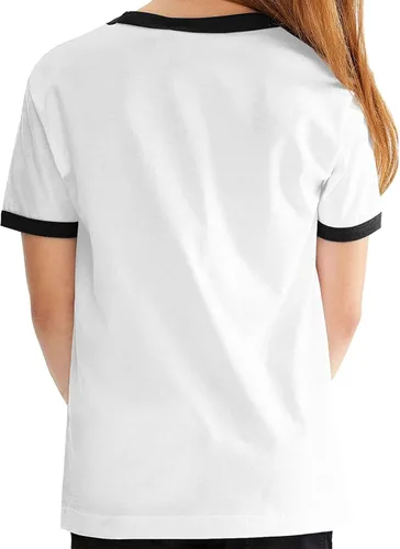 Vista 3 de ELIAUK Teens Girl Short Sleeve T Shirt Summer Crewneck Cotton Casual Tunic T-Shirts