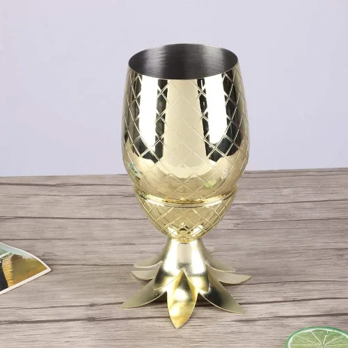 Vista 8 de Coctelera, elegante mezclador de bebidas para bar en casa, acero inoxidable, chapado en oro, 1 pieza