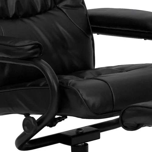 Vista 8 de Flash Furniture Rachel - Silla reclinable de LeatherSoft contemporánea multiposición con otomana, silla reclinable giratoria de 360 grados y juego