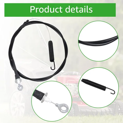 Vista 2 de 946-05250 746-05250 Cable de control de cuchilla de cortacésped compatible con cortacésped MTD Cub Cadet CC600 CC 600