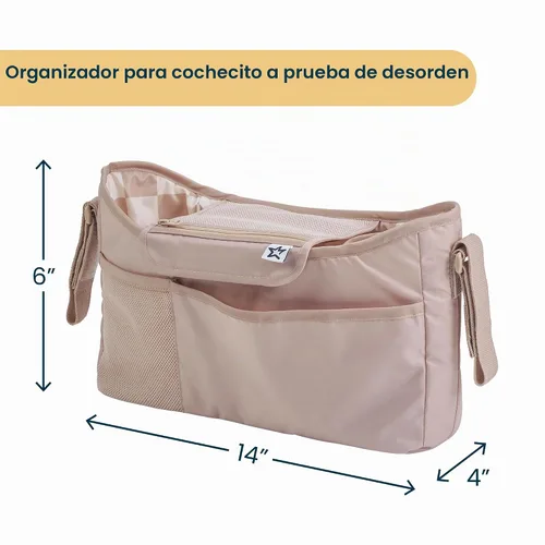 Vista 3 de Tiny Twinkle Organizador universal de cochecito con correa ajustable Carrito impermeable para cochecito de bebé, nuna, graco, Donna y Bugaboo