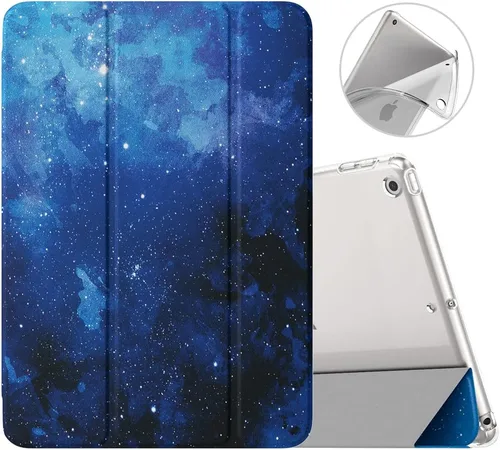 Vista 18 de MoKo Funda compatible con iPad de 9ª/8ª/7ª generación de 10.2 pulgadas (2021/2020/2019), delgada y ligera funda inteligente con protector trasero