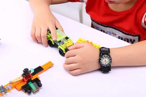 Vista 2 de Jewtme Niños Niños Correa de Nylon Luminoso Relojes Deportes al aire libre Analógico Display Reloj para niños niñas