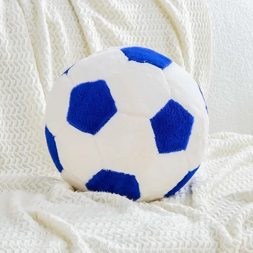 Vista 9 de XVTRU Almohada de fútbol de la Copa del Mundo, almohada estética para decoración del hogar, almohadas de felpa redonda para pelota de fútbol