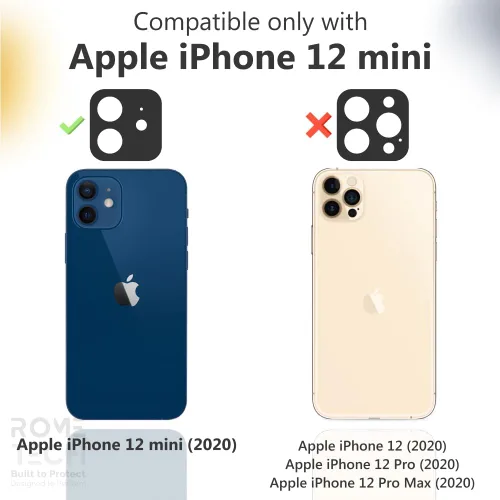 Vista 2 de Funda diseñada para iPhone 12 Mini con funda de clip para cinturón, funda con función atril, color negro