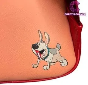 Vista 4 de Loungefly Disney Mulan - Mini mochila con doble correa para vitrales