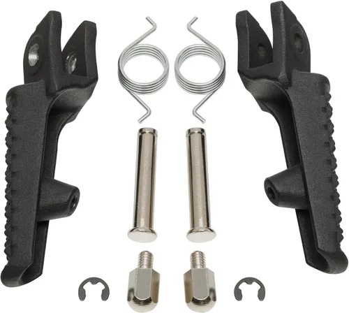 Vista 12 de TCT-MOTORPARTS Reposapiés de pasajero negro para conductor, soporte para reposapiés para CBR1000RR 2004-2016 CBR600RR 2003-2025