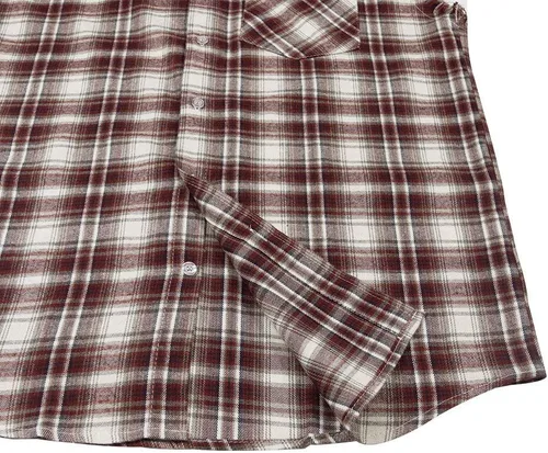 Vista 6 de Camisa sin mangas a cuadros para hombre, camisas vaqueras con botones